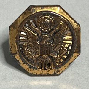 U.S. Federal Government Seal 10 Year Length of Service Lapel Hat Vest Pin 5/8"